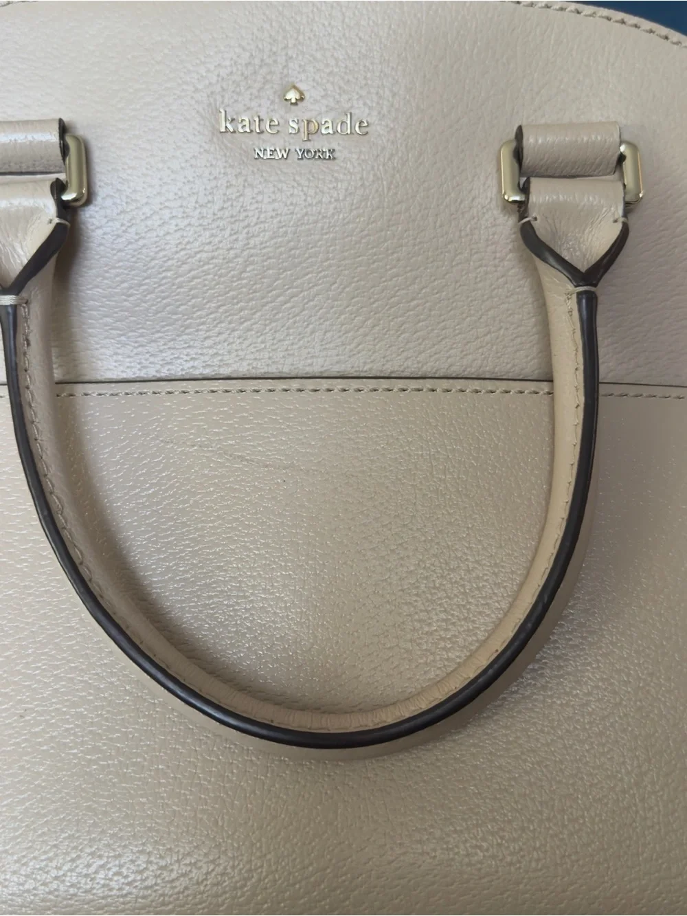 kate spade Leather Dome Satchel in Taupe Grove Street, Missing Long Strap
